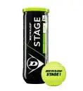 Dunlop Mini Tennis STAGE 1 GREEN 3er Balldose